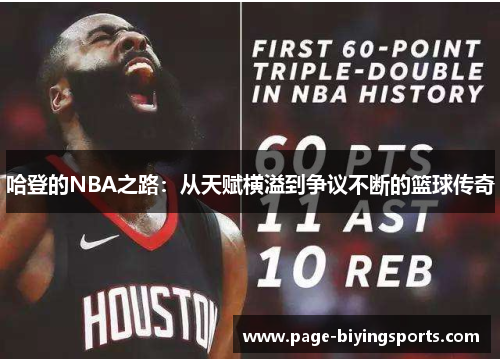 哈登的NBA之路：从天赋横溢到争议不断的篮球传奇